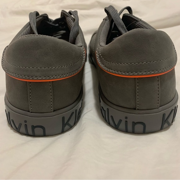 NWT Calvin Klein Reon Sneakers Dark Gray Suede, Size 13 Men’s New, Never worn. - Picture 4 of 8